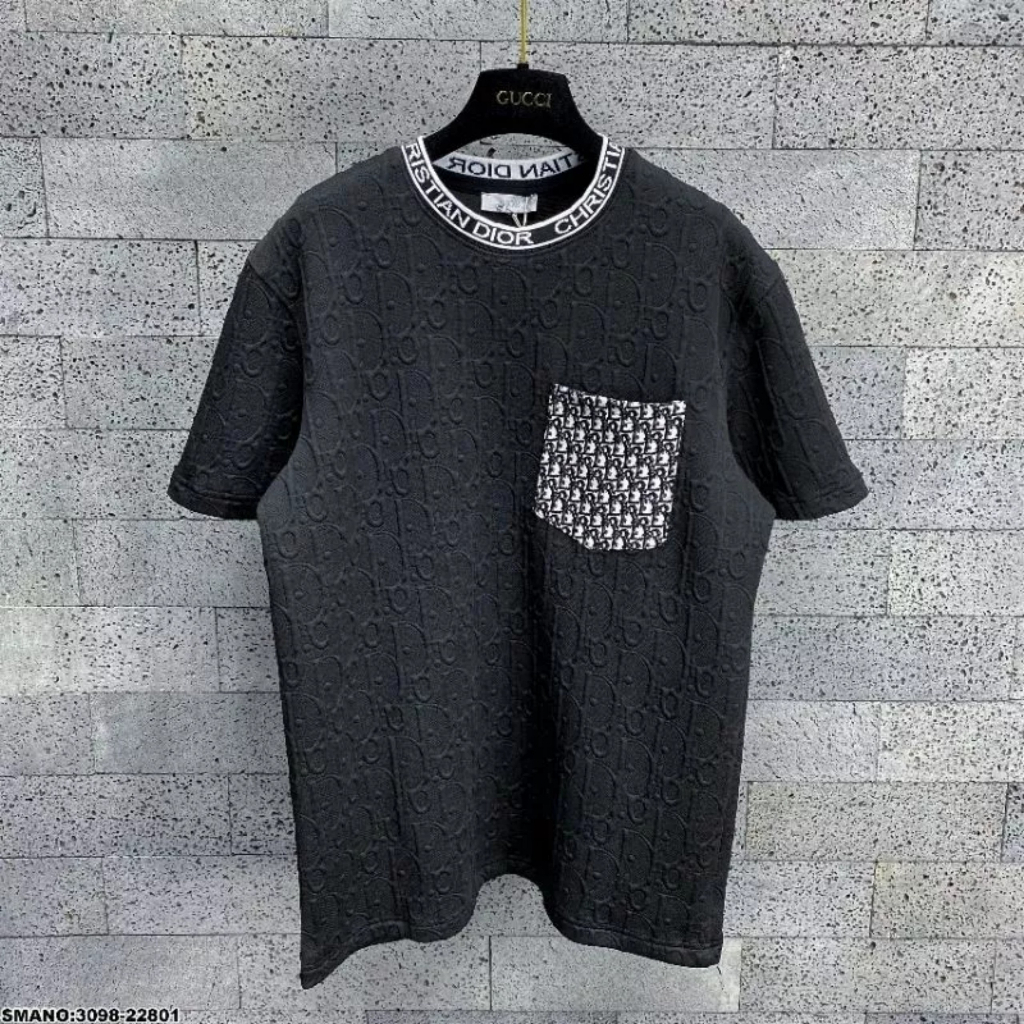 Áo thun dập vân nổi nam CỔ TRÒN tay ngắn in nhiệt họa tiết,vải dày,mẫu mới,chuần form-AHFASHION