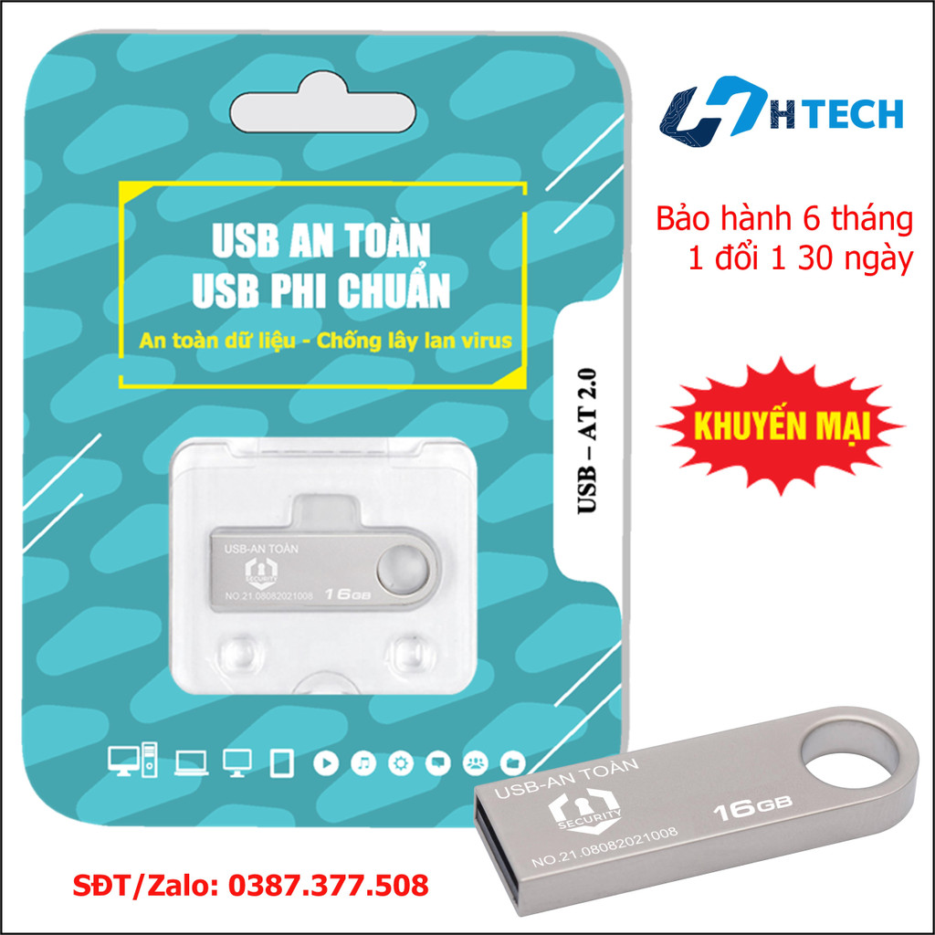 USB an toàn 16GB - Phi chuẩn - An toàn dữ liệu – Chống lây lan virus (Hàng chính hãng)