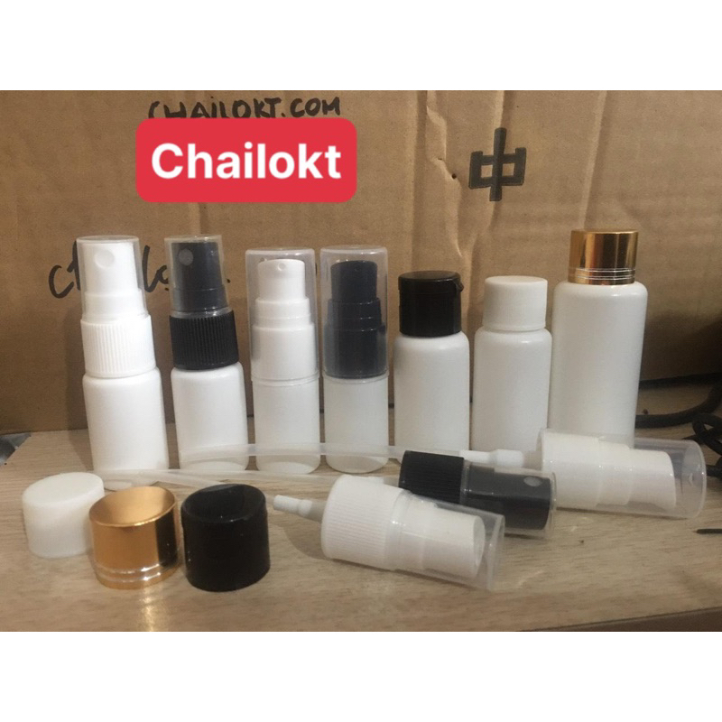 chailokt/ chai 5ml 10ml 15ml 20ml 30ml nhựa trong, trắng đục xịt sương/ ấn giọt/ xịt họng/ chaichiết du lịch/ chai chiết