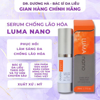  HÀNG CHÍNH HÃNG Serum giảm nám da Luma Nano Dark Sport Remover  with Gold Nano 20ml - Dr. Dương Hà 