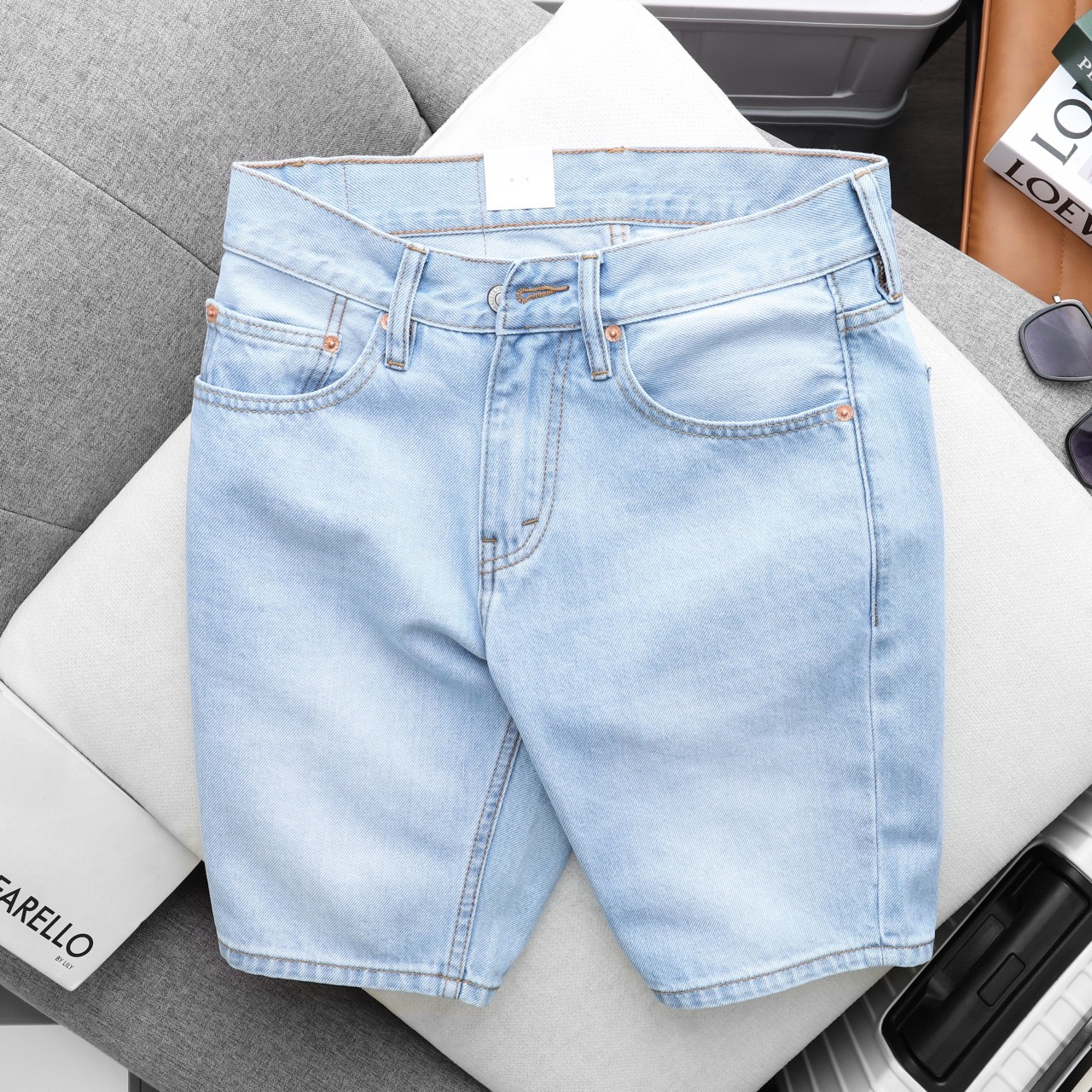 Quần short jeans nam ST JEANS quần lửng jean cao cấp 5 màu cơ bản 2023