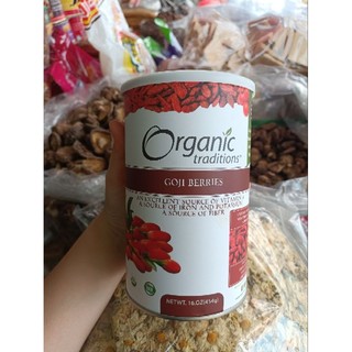 Kỉ tử Organic, hàng chuẩn xuất xứ Mỹ hộp 454g