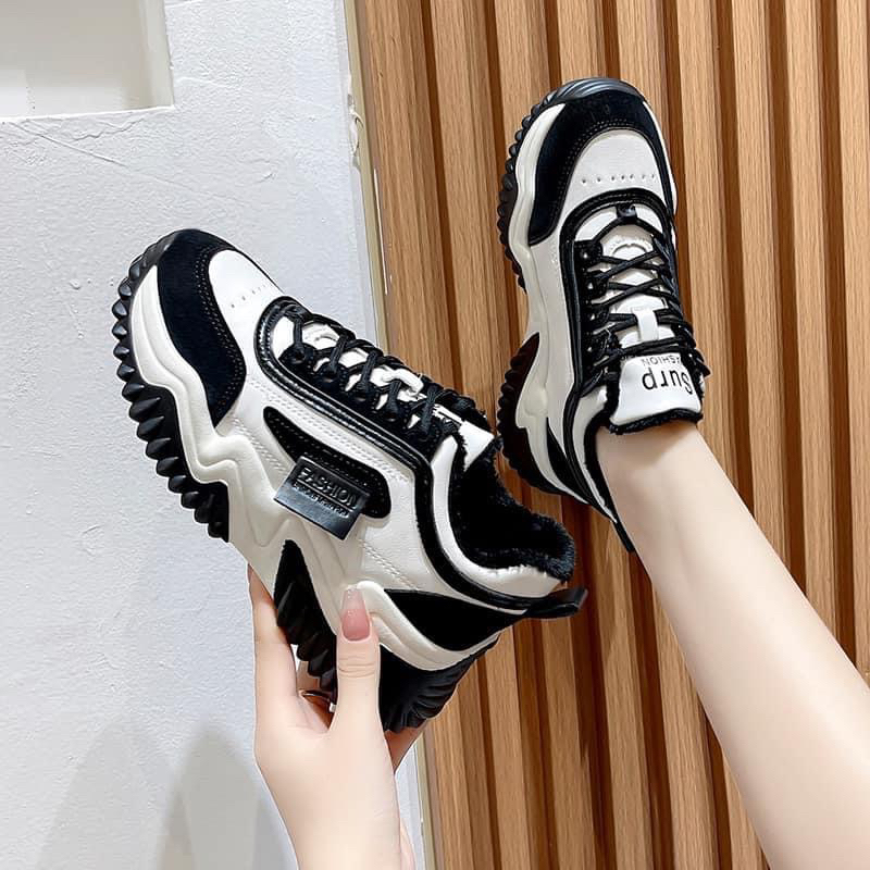 Giày thể thao nữ đế dày ulzzang hàn quốc, đế cao 6cm, có lưới thoáng khí đi êm chân thích với mùa hè