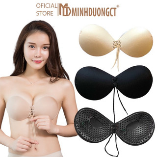MIẾNG DÁN NGỰC BÀN TAY MÚT DÀY 3CM, DÂY RÚT TRƯỚC TẠO SEXY, ÁO BRA DÁN NGỰC SILICON [Minhduongct]