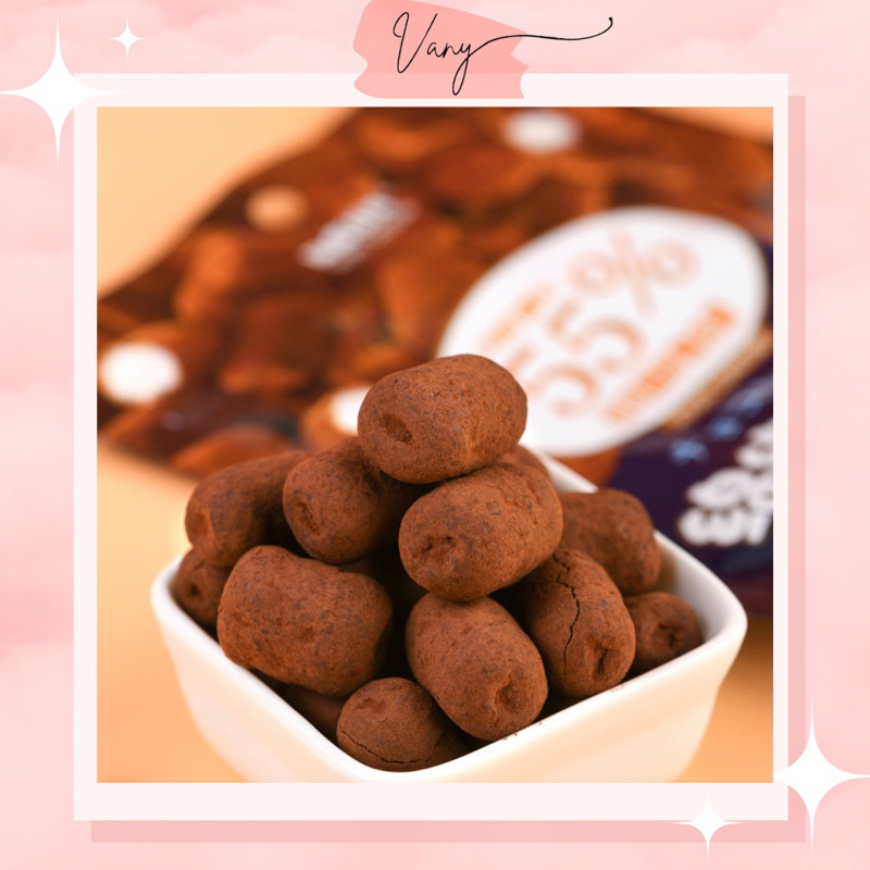 Kẹo Marshmallow Bọc Bột Socola Cacao Trà Xanh 55% 52g