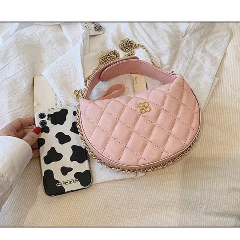 Túi xách nữ dáng tròn viền xích mẫu mới 2023