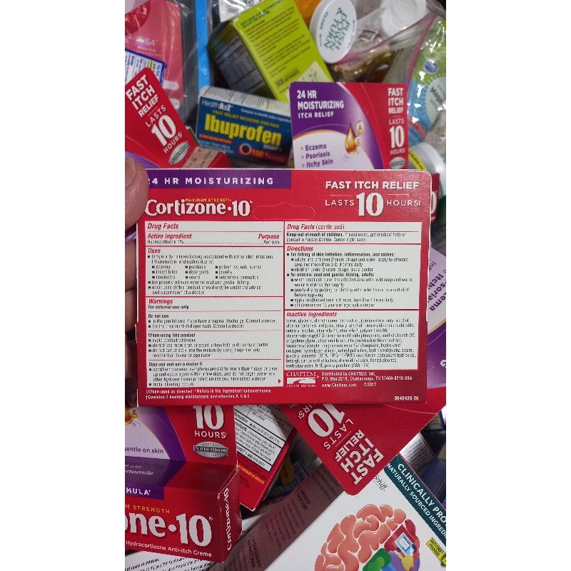 Kem bôi Cortizone-10 của MỸ:  24Hr Moisturizing Itch Relief