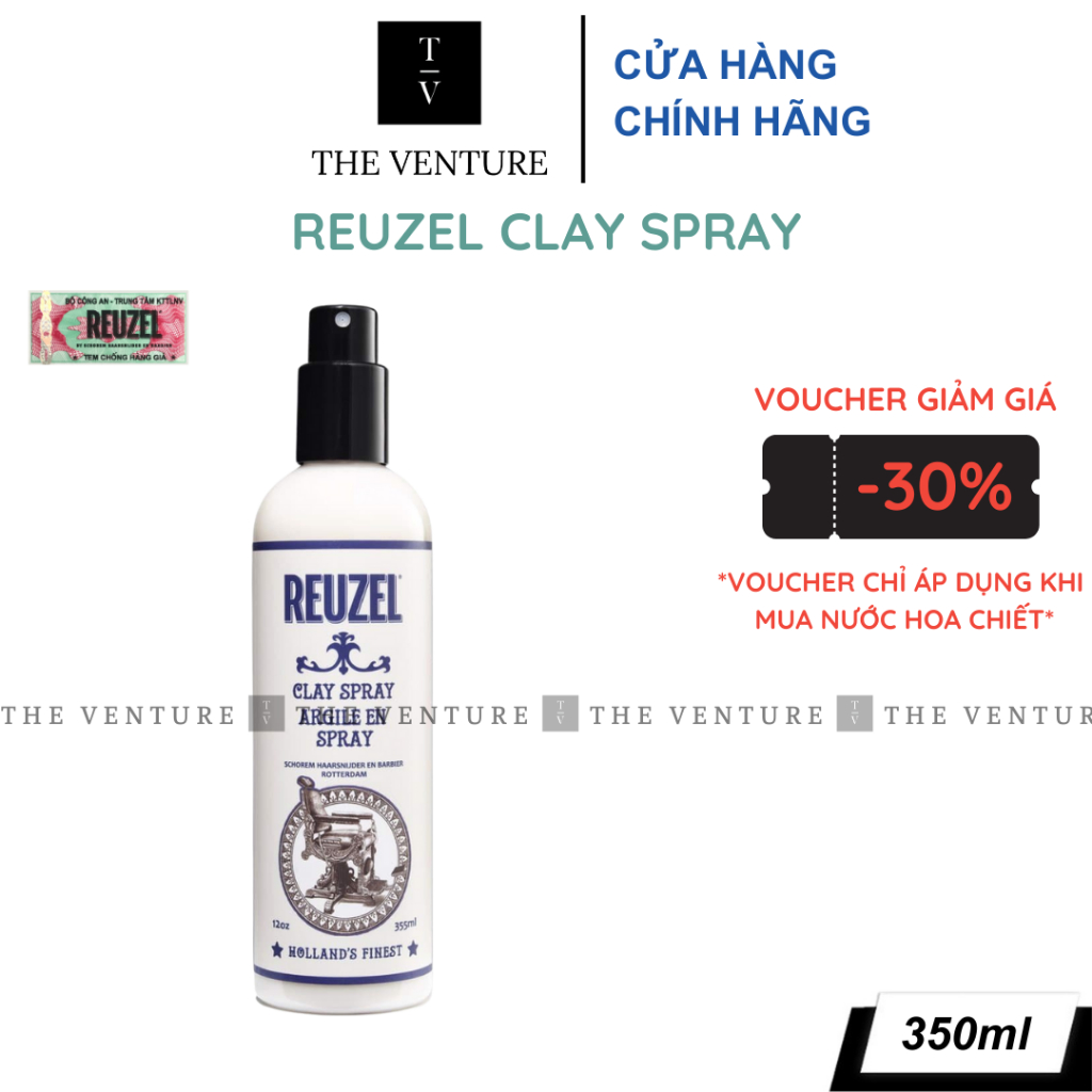 Chai Xịt Tạo Phồng Giữ Nếp Reuzel Clay Spray Chính Hãng - Pre-Styling Reuzel Clay Spray