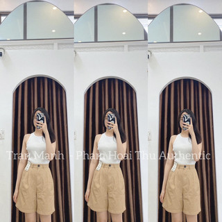 Quần short cạp cao Whoau