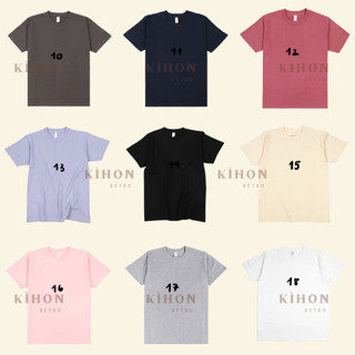 Basic tee 250 gsm - áo phông trơn cotton - phần 2