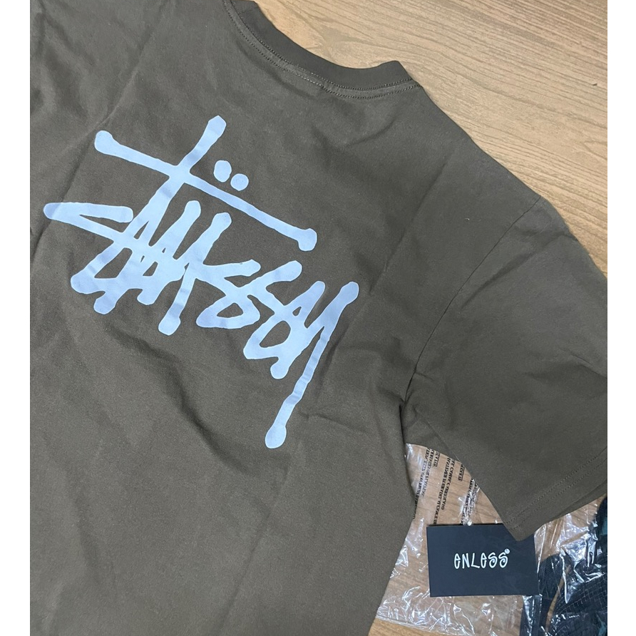 Áo thun unisex nam nữ Stu.ssy Basic Pigment Dyed Cotton 100%, Form Oversize cao cấp VNXK ảnh thật