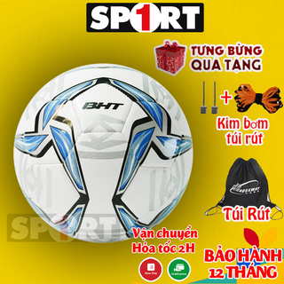 Quả bóng đá tiêu chuẩn bht - số 5 - quả bóng đá da 3 lớp - tặng kèm bộ kim bơm túi lưới sieu hot