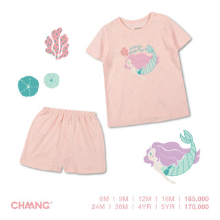 Bộ cộc tay cúc vai cotton siêu mềm Chaang từ 6m- 36m