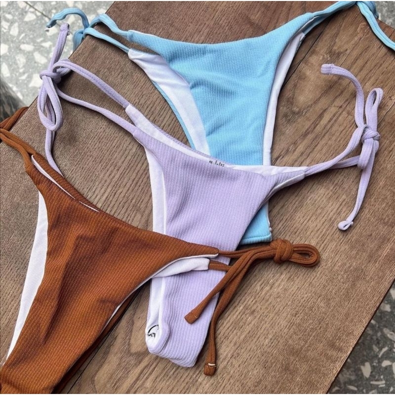 Bikini Tone Xanh Lơ Xanh Bơ Pastel Đi Biển