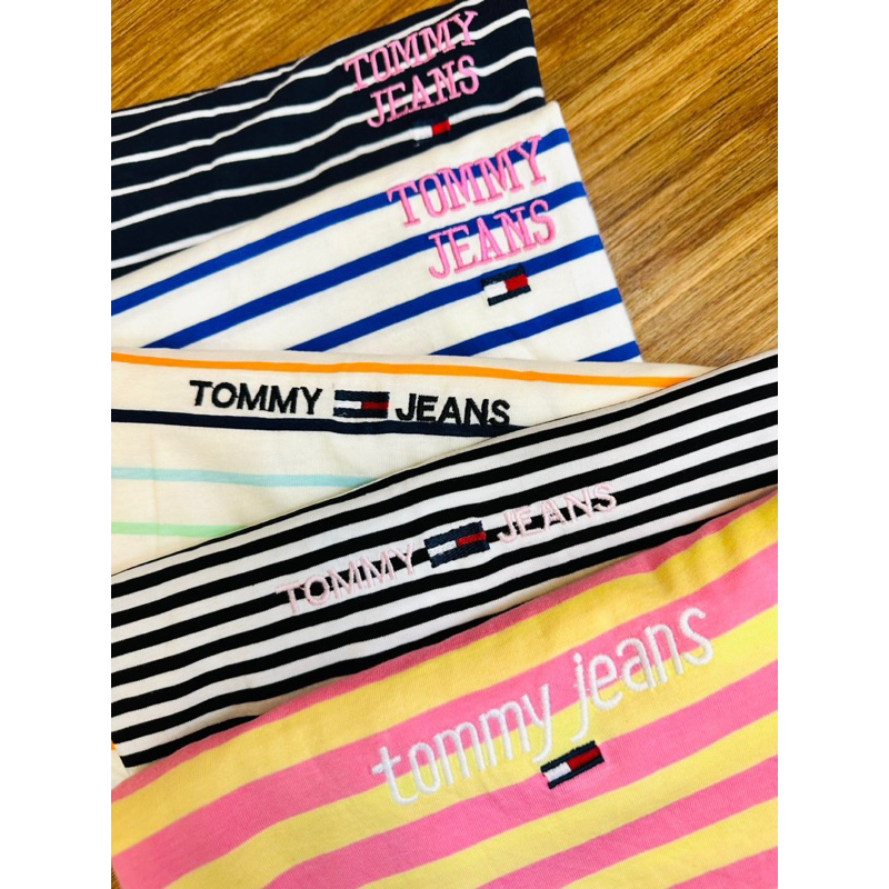 ÁO THUN SỌC TAY NGẮN CHỮ THÊU