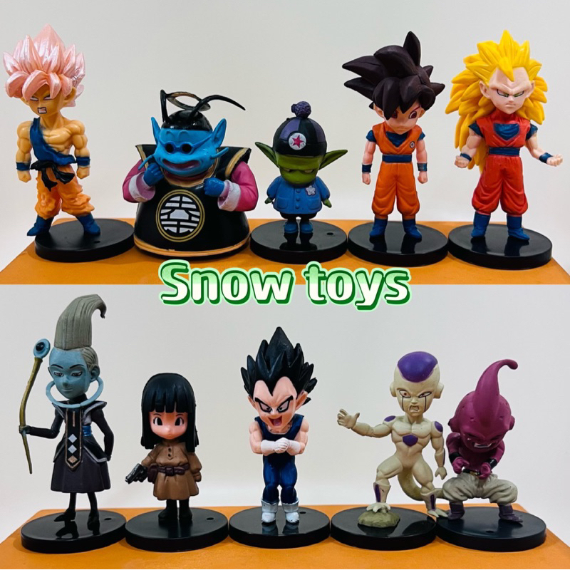Mô hình Dragon Ball Super WCF - Buu Beerus Whis Frieza Vegeta Goku God Blue Pilaf Mai Shu Ma bư mập gầy Fide - Cao 4~9cm