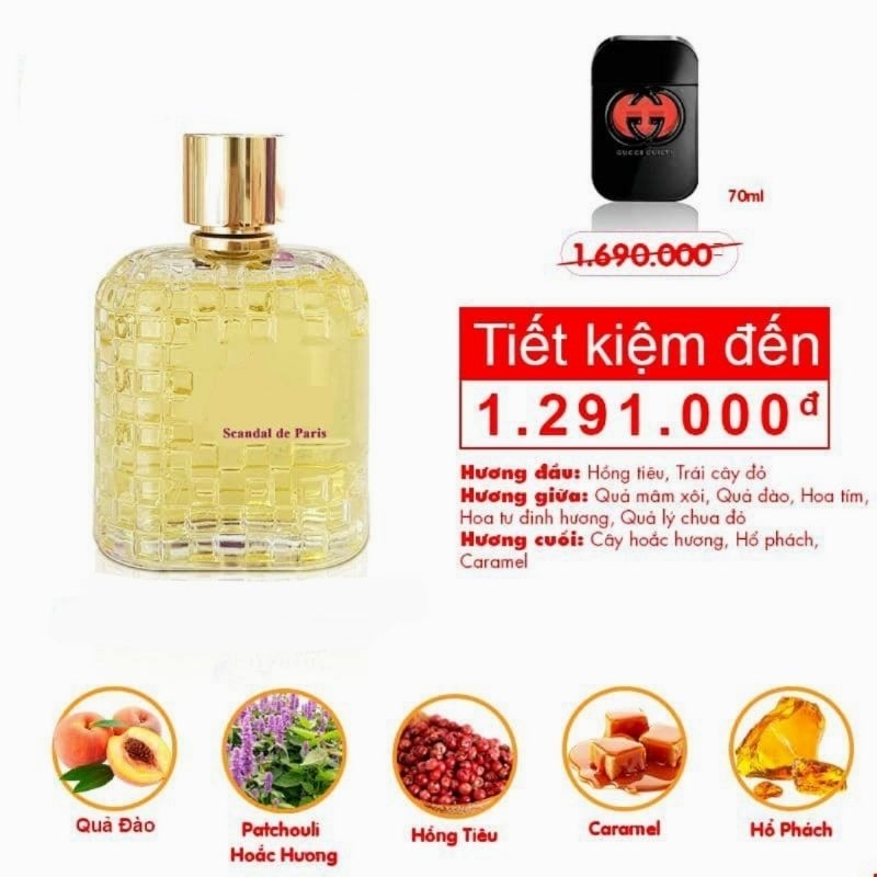 Nước Hoa Nữ SCANDAL_DE_PARIS (100ML)