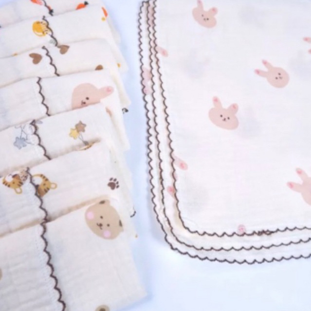 Khăn xô sữa Bunny boona chất xô muslin siêu thấm hút