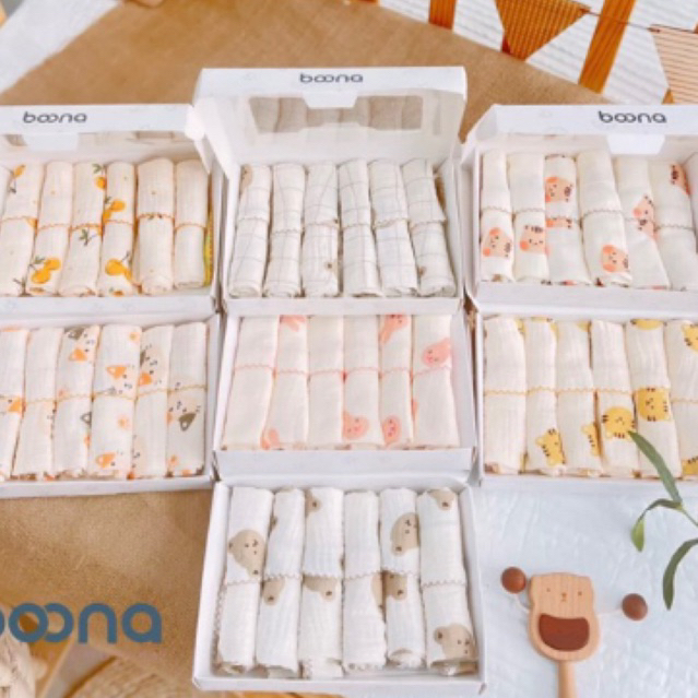 Khăn xô sữa Bunny boona chất xô muslin siêu thấm hút