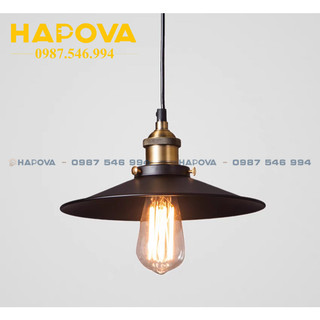 Đèn thả trần trang trí đui đồng chóp nón HAPOVA OSCI 8890/1