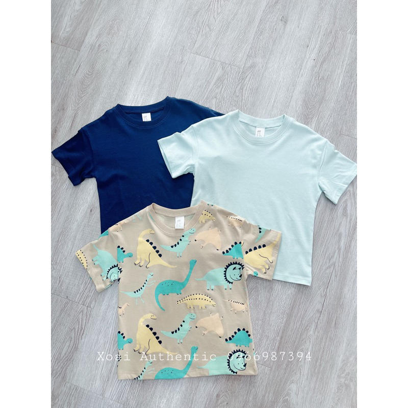 Set 3 áo phông cộc tay cho bé HM auth