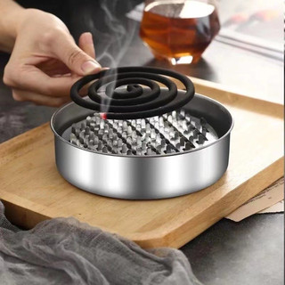 Hộp đựng nhang muỗi bằng inox không gỉ, khay đựng nhang muỗi có nắp đậy an toàn Bi Ngô Store Ruby Store A