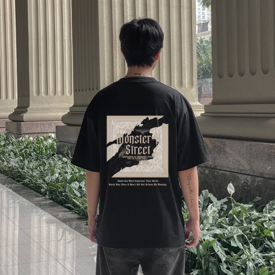 Áo thun unisex MONSTER X STREET Hoạ tiết CAMARA phông tay lỡ nam nữ form rộng Local Brand