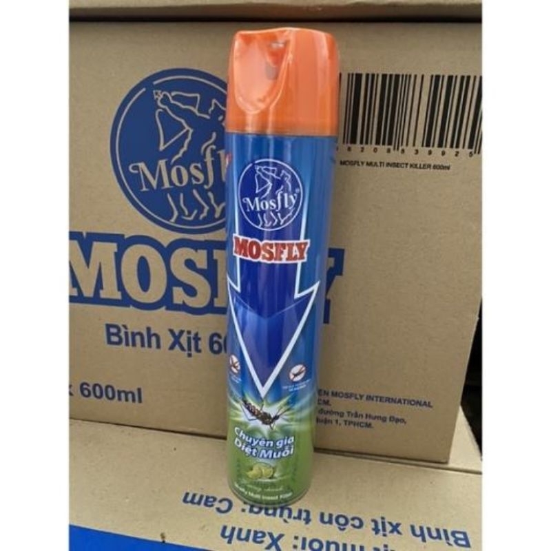 Bình xịt muỗi Mosfly Hương chanh 600ml