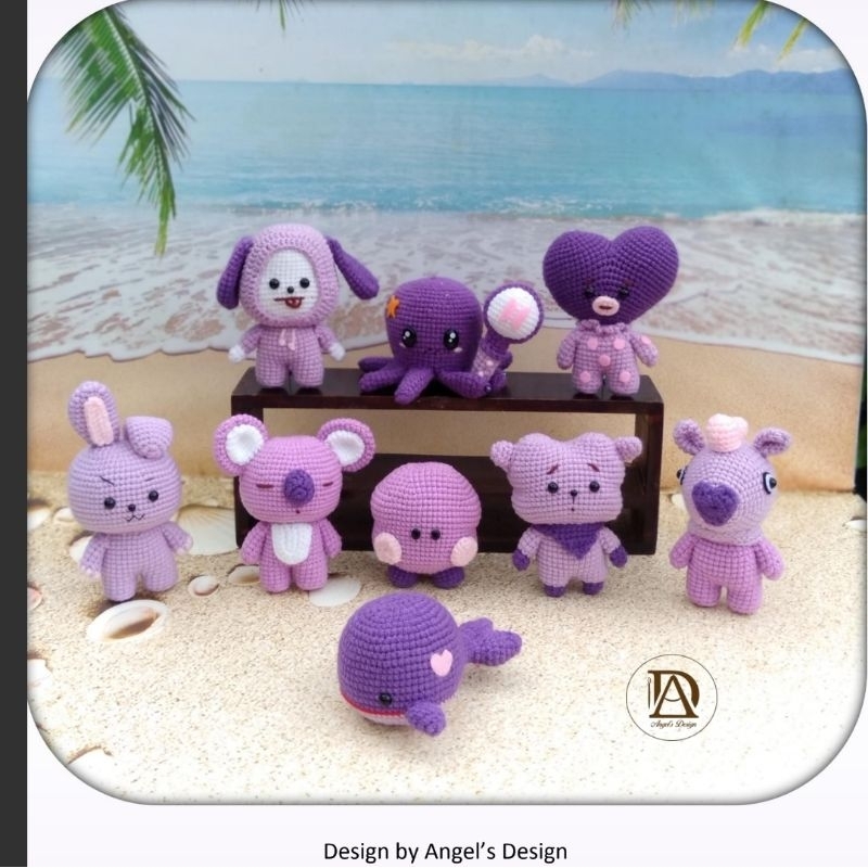 Stuffed BTS/BT21 handmade- thú bông BTS crochet