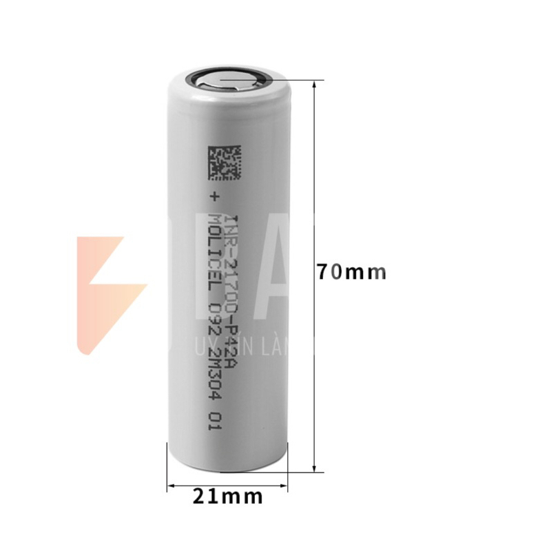 Pin sạc xả cao Molicel 21700 mới 100% 21700 P42A 4000mAh xả 45A liên tục