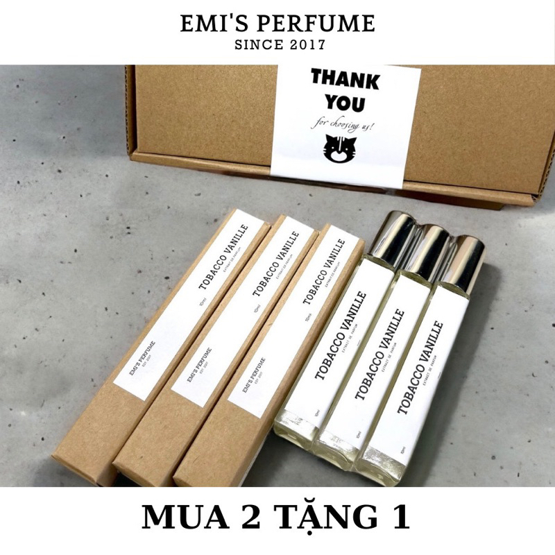 Nước hoa tinh dầu TOBACCO VANI 10ML cao cấp lưu hương 12h+ extrait de parfum| EMI'S PERFUME.