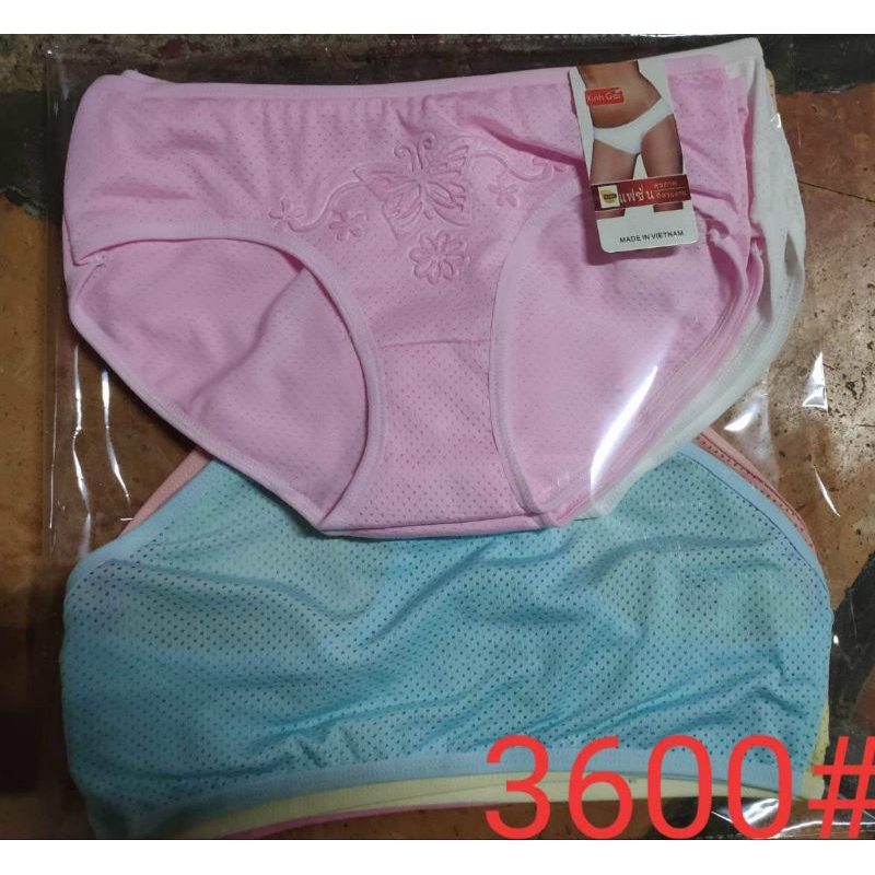 Quần lót thông hơi cotton thoáng mát_3600