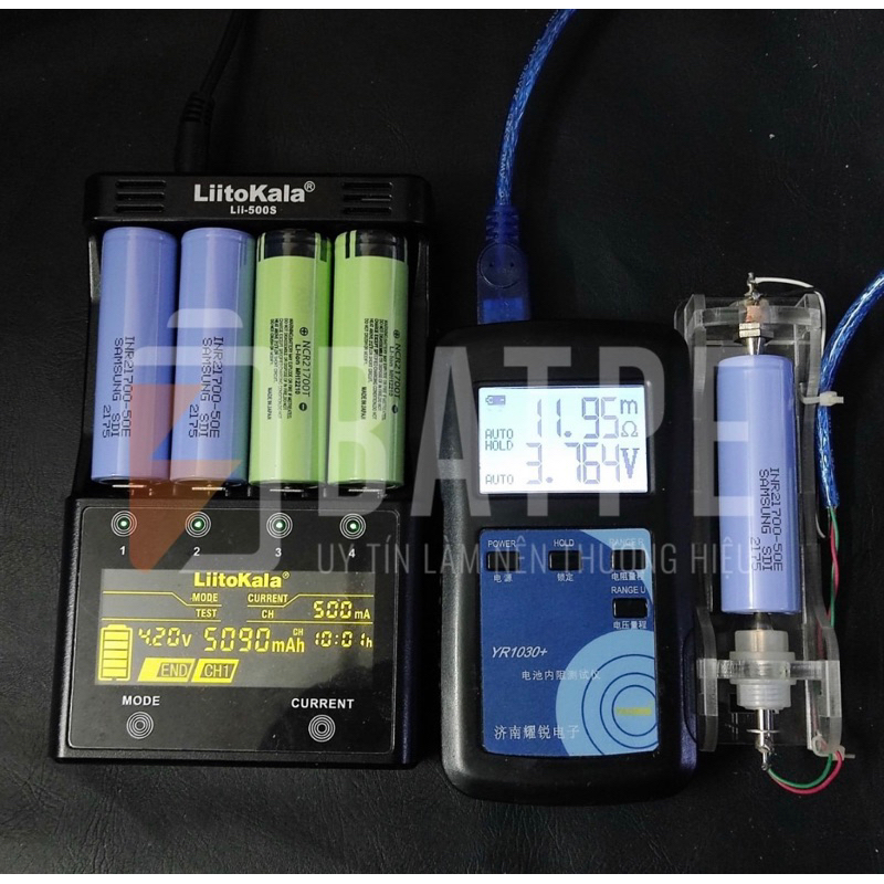 Pin sạc 21700 Samsung INR-21700 50E 5000mAh 20A mới 100%