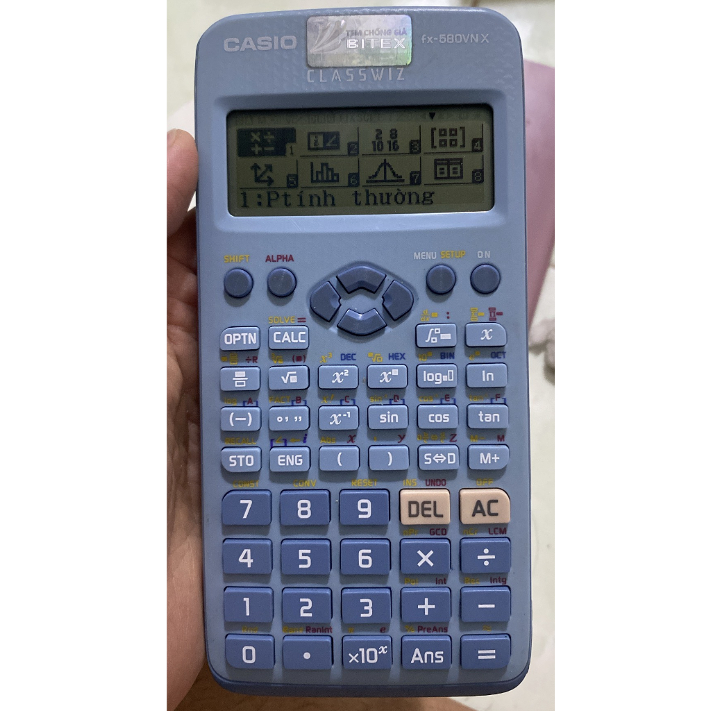 Máy tính CASIO 580VNX_2nd hand  | CASIO 580VNX CŨ CHÍNH HÃNG
