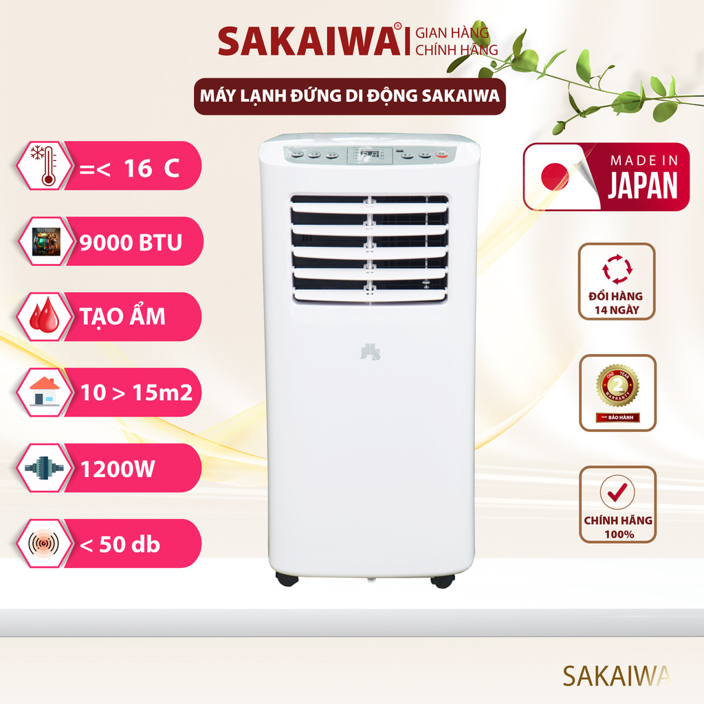 Điều hòa máy lạnh đứng di động 9000 btu JHS ,nội địa trung quốc, điều hoà di động mini,điều hòa đứng.