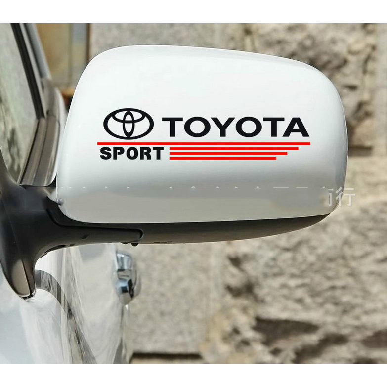 Bộ 2 tem dán gương chiếu hậu ô tô Toy