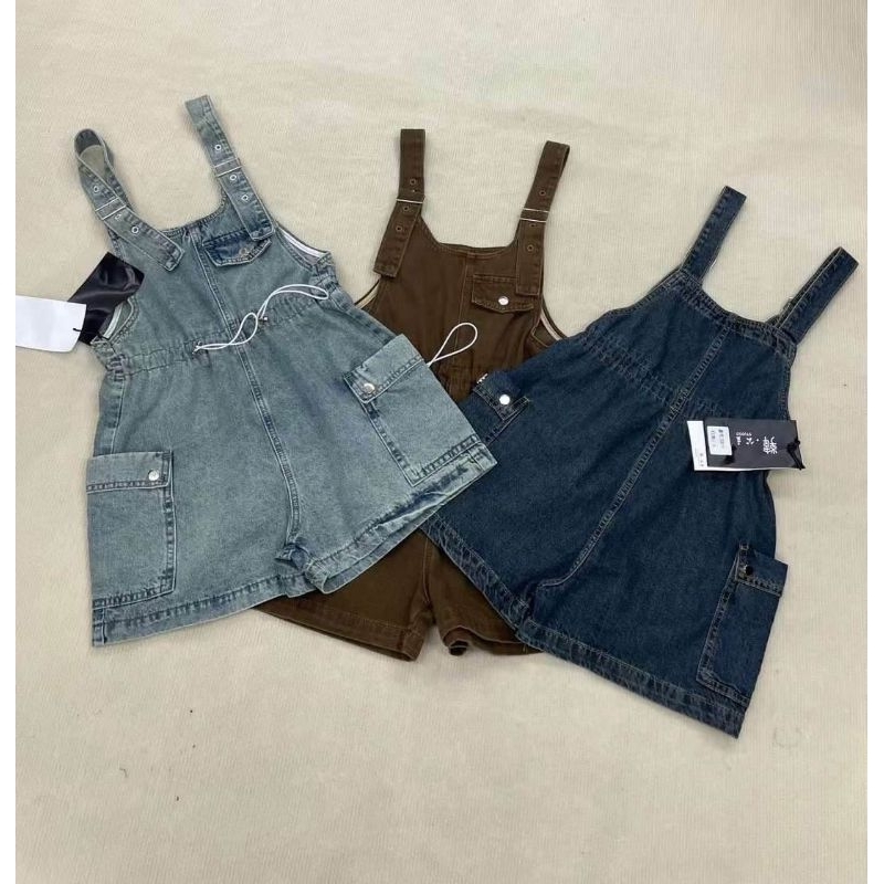 Yếm đùi jeans túi cạnh hàng QC L1