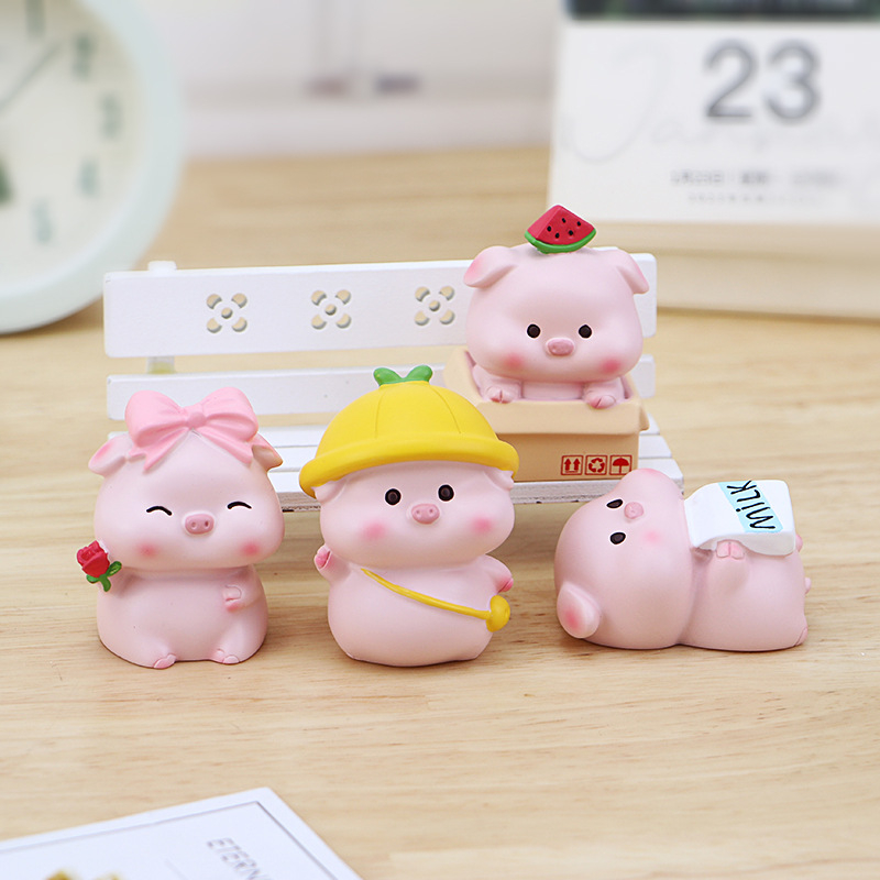 Combo 4 chú heo nhỏ nhắn xinh sắn và siêu cute dễ thương