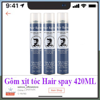 Keo xịt tóc nam Hair Spay 420ml giữ nếp siêu cứng giá rẻ MN51