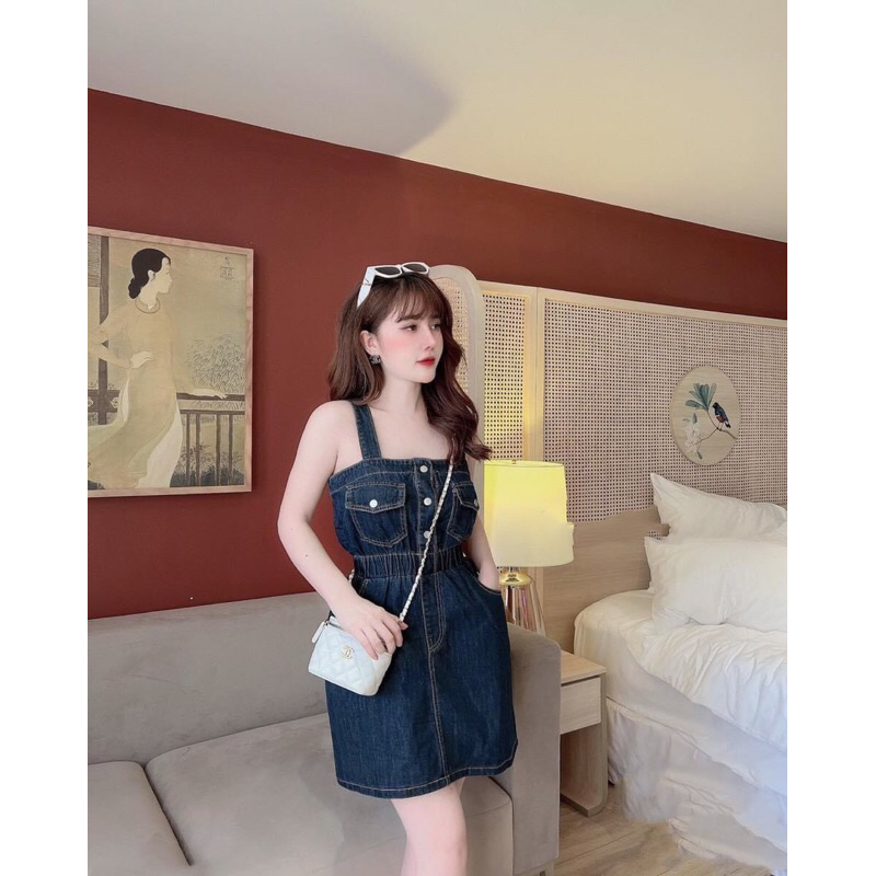 Váy bò 2 dây sang chảnh