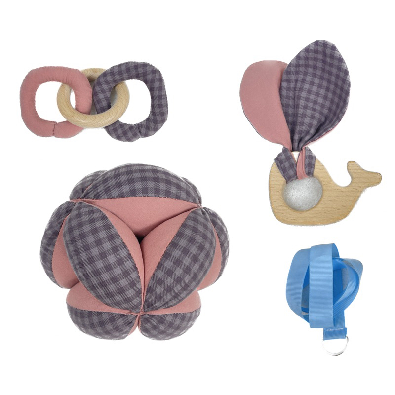 3B TOY Bóng múi bóng montessori ball montessori bóng vải bóng luyên chân cho be tứ 6m tháng