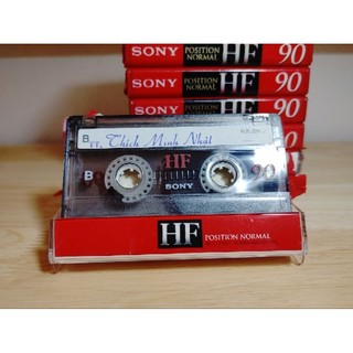 BĂNG CASSETTE 1 NUỚC SONY HF90 KINH PHẬT -ANH VĂN KHÁCH VỀ THU LẠI CHƯƠNG TRÌNH !