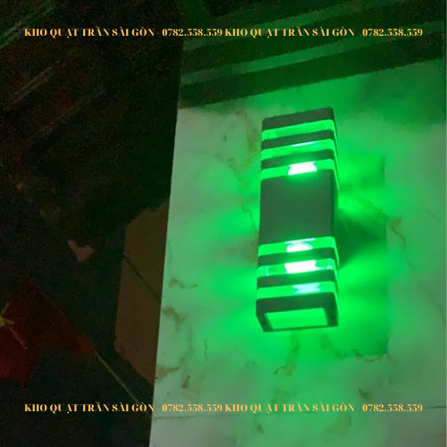 Đèn tường đèn LED hắt 2 đầu chống nước trang trí ngoài trời trang trí ngoài thất cổng nhà sảnh hành làng