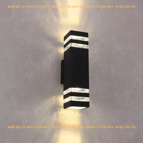 Đèn tường đèn LED hắt 2 đầu chống nước trang trí ngoài trời trang trí ngoài thất cổng nhà sảnh hành làng