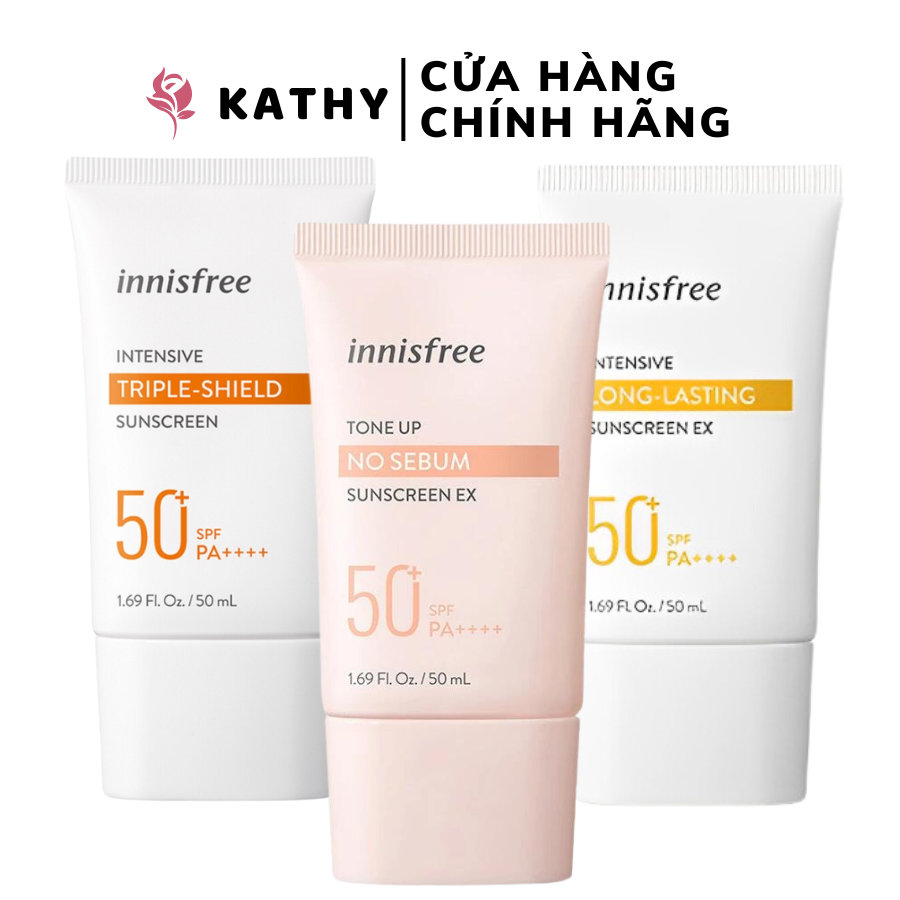 Kem Chống Nắng Nâng Tone, Kiềm Dầu Innisfree Tone Up No Sebum / Intensive Triple-Shield 50ml