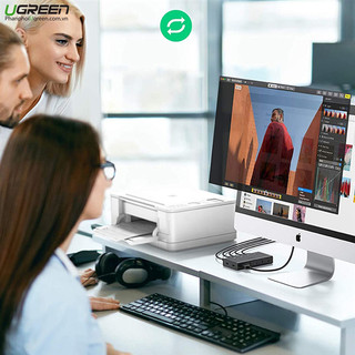 Bộ chuyển mạch HDMI Matrix 4 to 2 Ugreen 40216 CM288 FJGEAR 4 X 2 Cao Cấp 4k@60Hz
