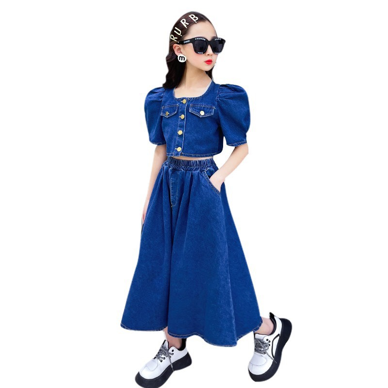 Bộ Set Jean  Dễ Thương Dành Cho Bé Gái từ 15 - 45kg - LittleKidsT