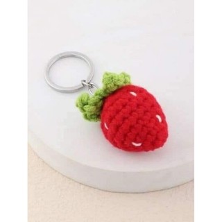 Móc khóa dâu tây handmade 🍓