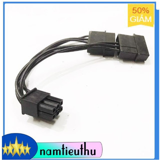 Cáp chuyển 2 nguồn 4 pin ra nguồn phụ 6 pin VGA