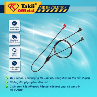 Dây Cáp Nối Quạt Áo Điều Hòa Toky Cao Cấp ( kết nối pin với 2 quạt )
